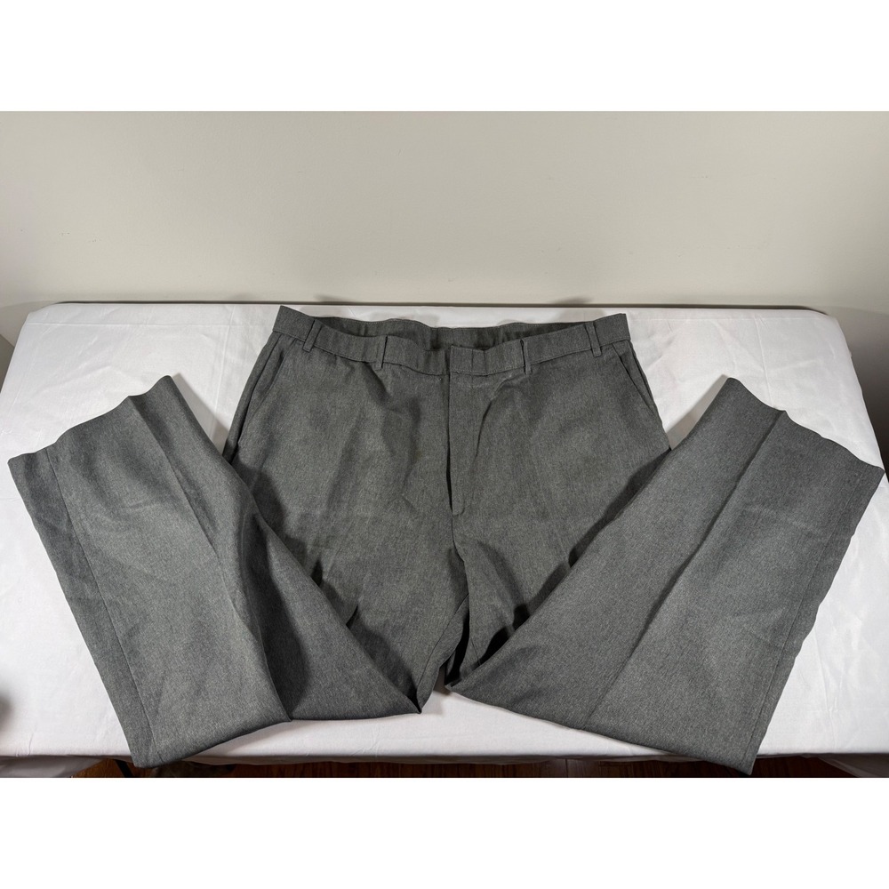 Vintage Levi Strauss Action Slacks Gray Dress Pants Mens 42x30 Straight Leg